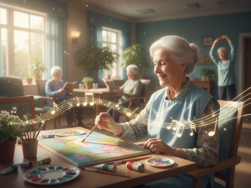 Como a Música, Arte e Movimento Auxiliam na Reabilitação Geriátrica?